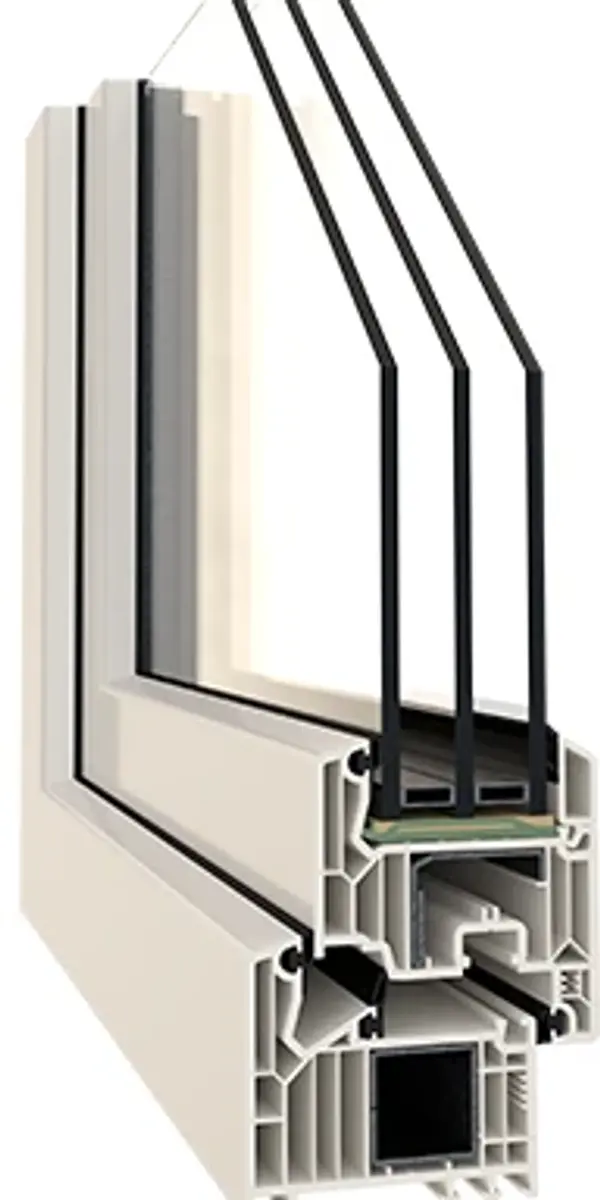 Doorsnede Veka Softline 82 MD
