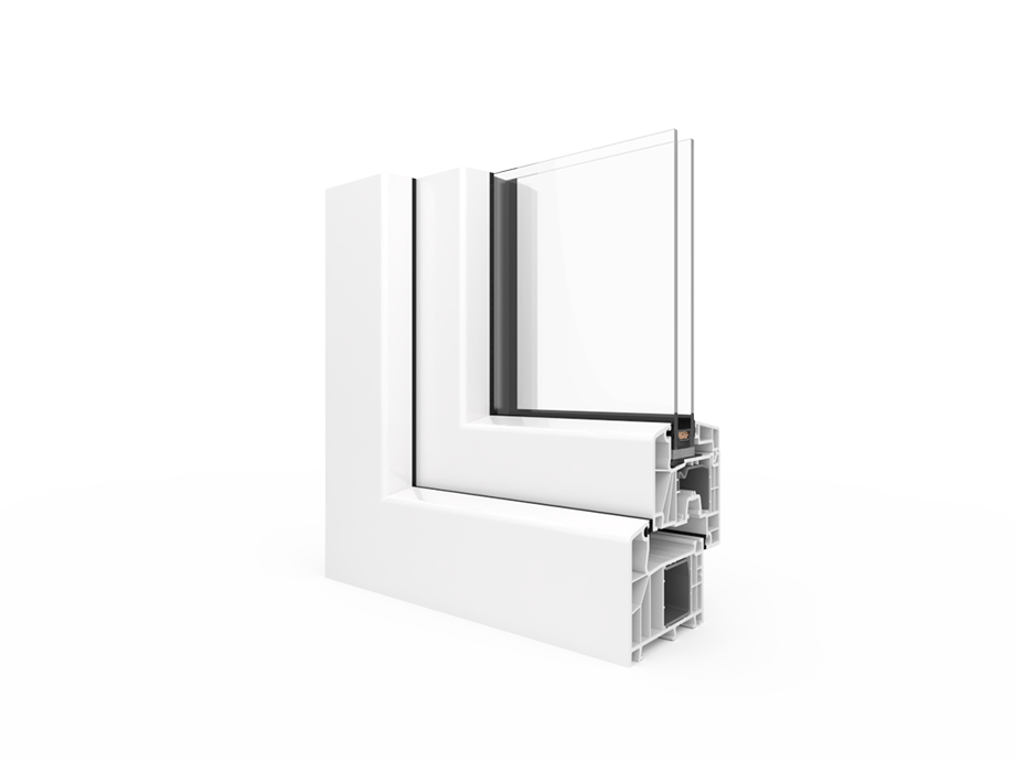 Doorsnede Aluplast Ideal 7000