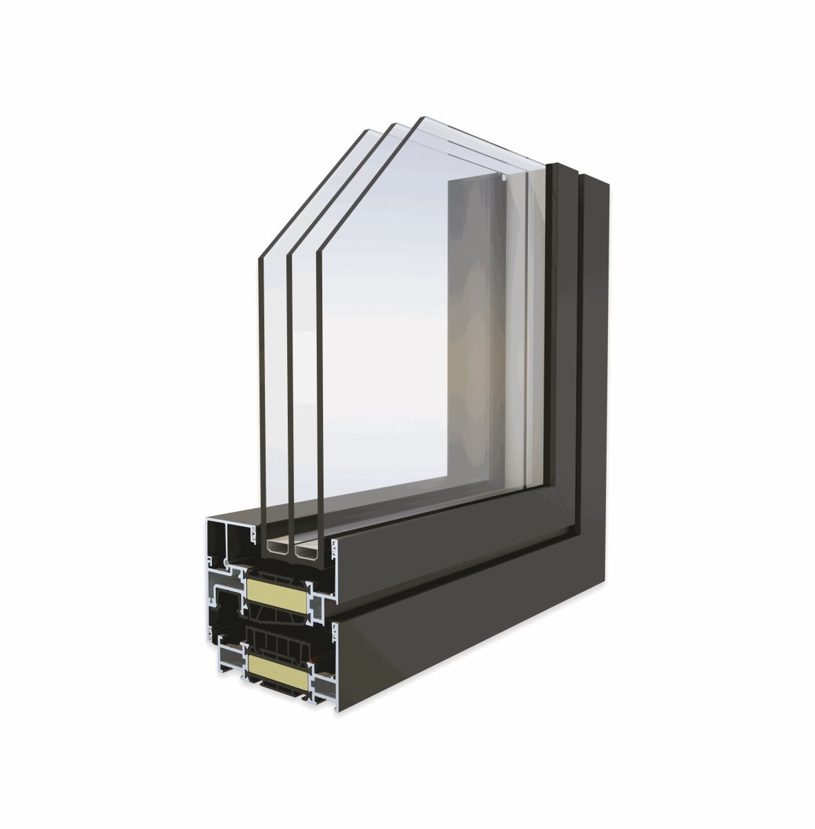 Doorsnede Deceuninck Decalu 88