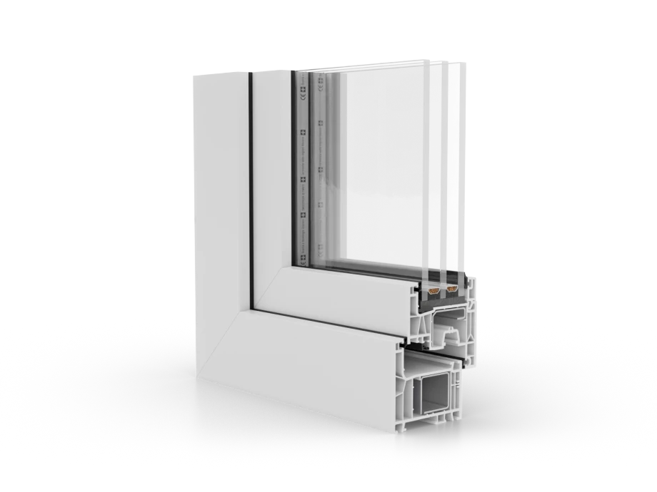Doorsnede Aluplast Ideal Neo