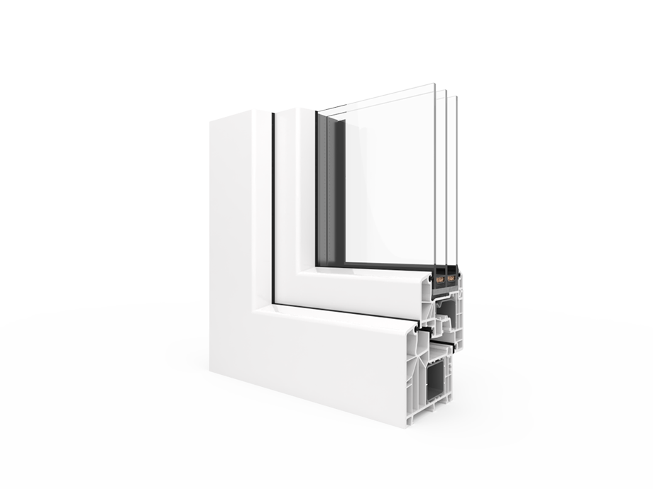 Doorsnede Aluplast Ideal 8000
