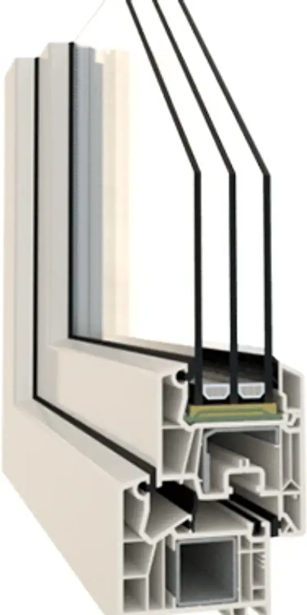 Doorsnede Veka Softline 76 MD