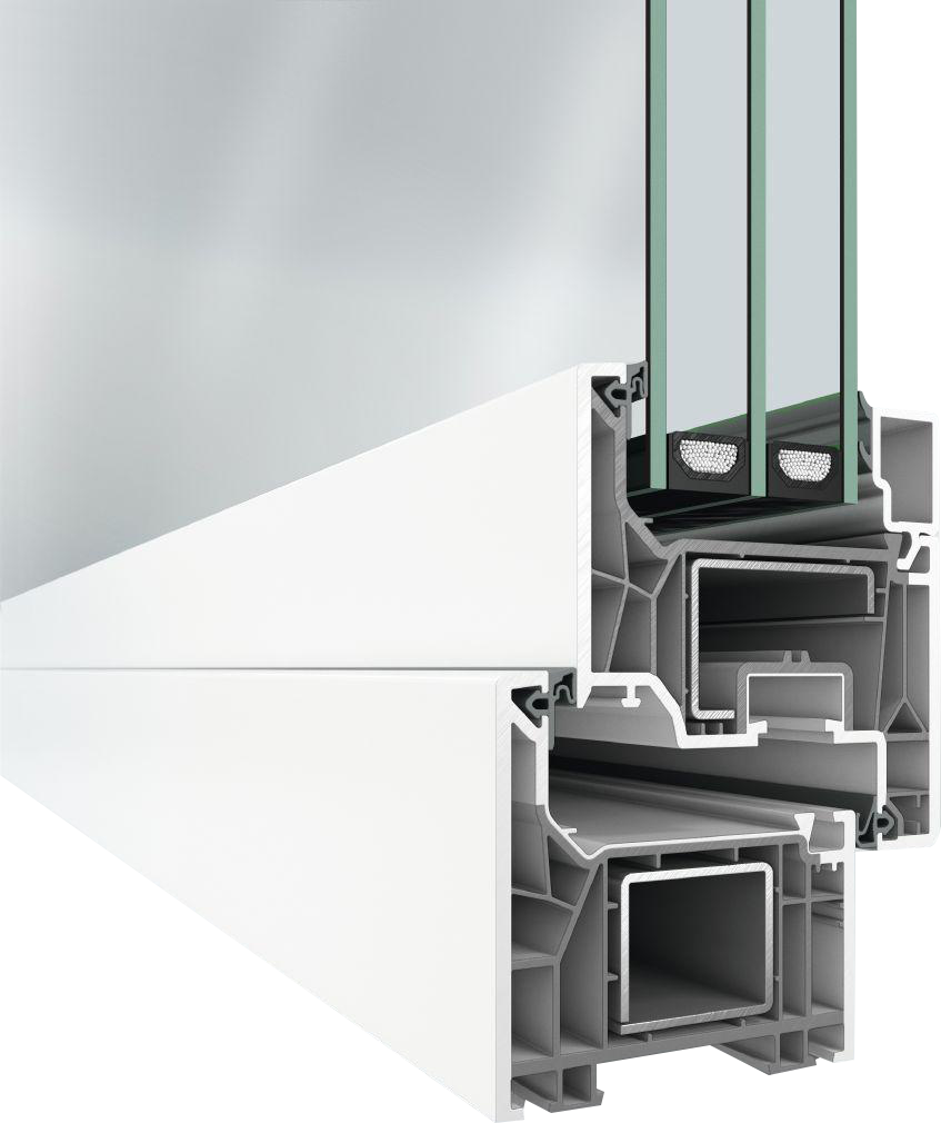 Doorsnede Schüco Focus 70